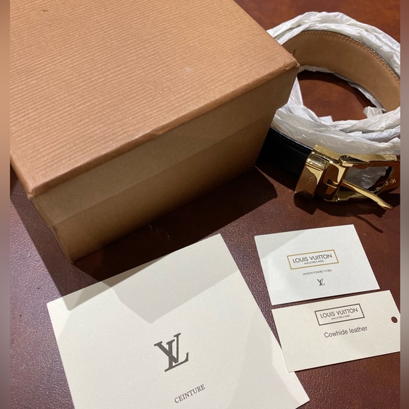 LOUIS VUITTON CEINTURE BLACK CLASSIC BELT - Picture 7 of 9